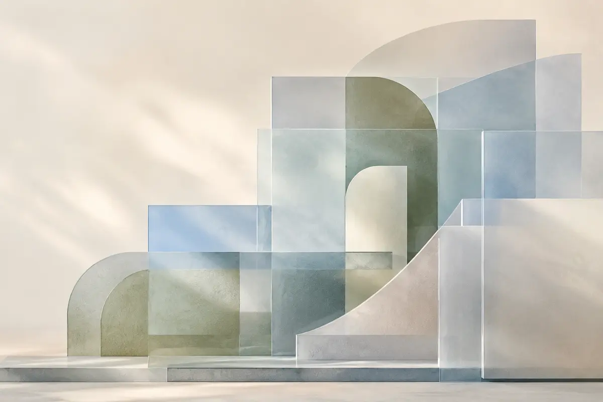 Abstract layers aligning into a stable structure